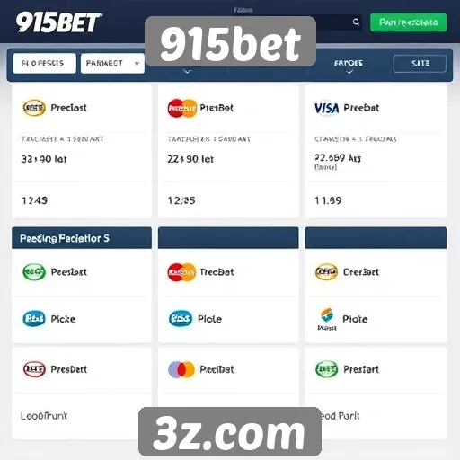 Comparação das opções de pagamento na 915bet